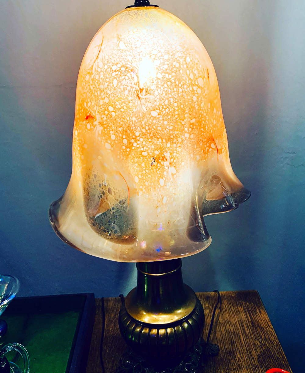 Handmade Lamp at evening