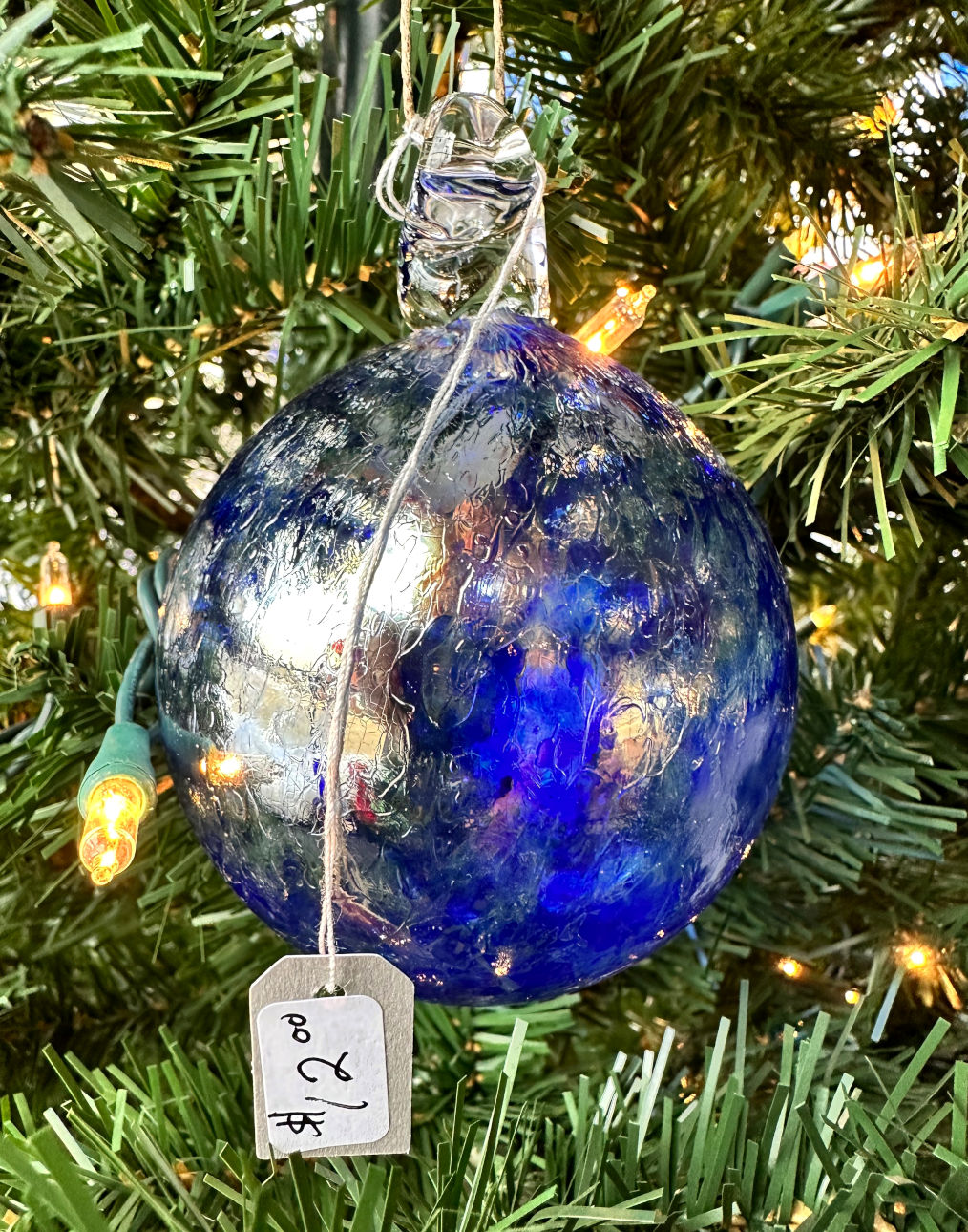 Blue Irid Ornament Package (group) Deal (qty 4) - bgd